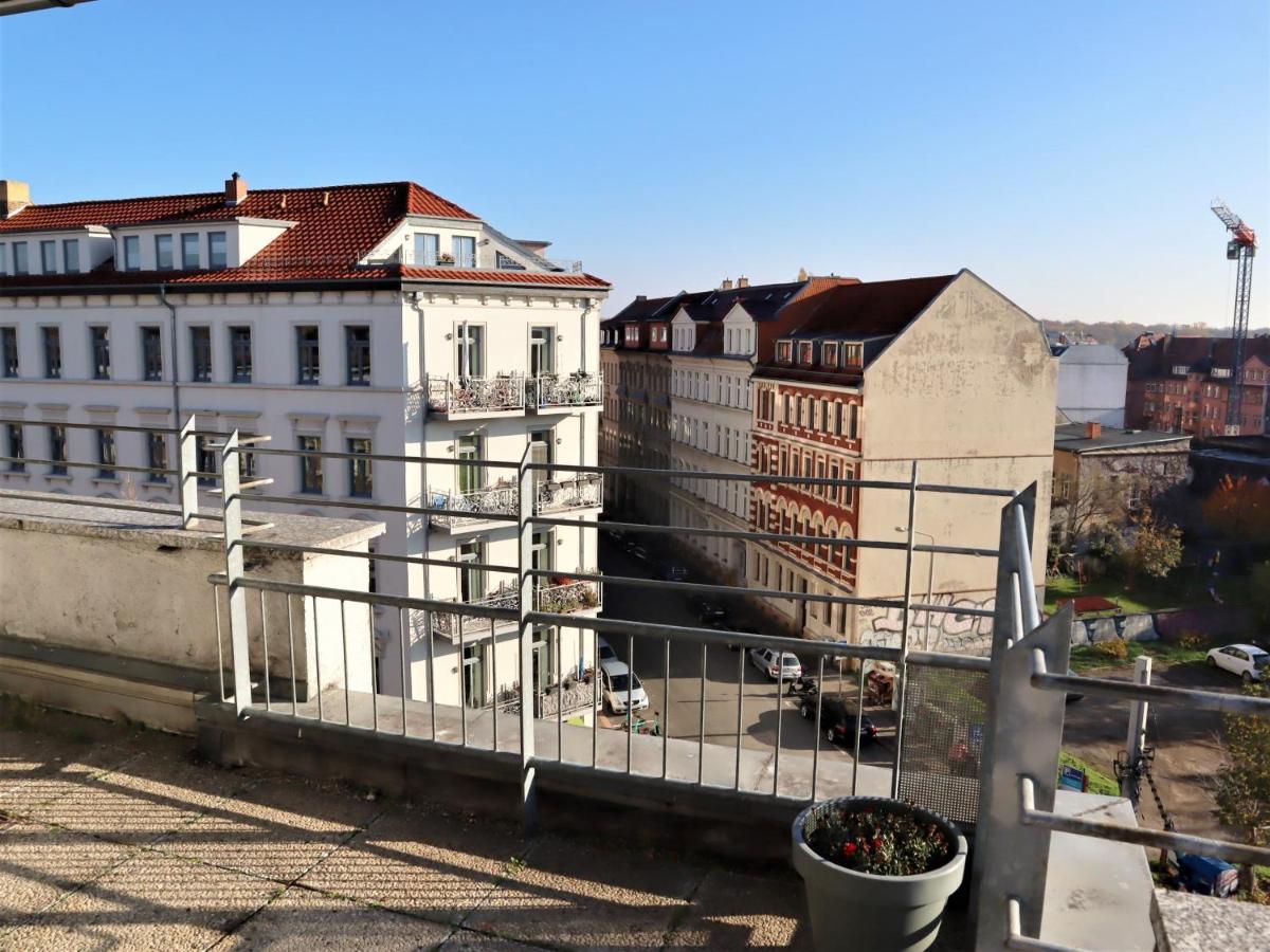 Exklusive Wohnung mit Dachterrasse in Schleußig Leipzig Exterior foto