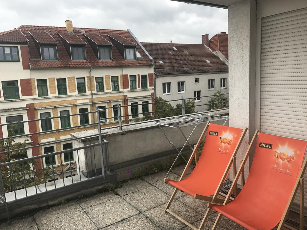 Exklusive Wohnung mit Dachterrasse in Schleußig Leipzig Exterior foto